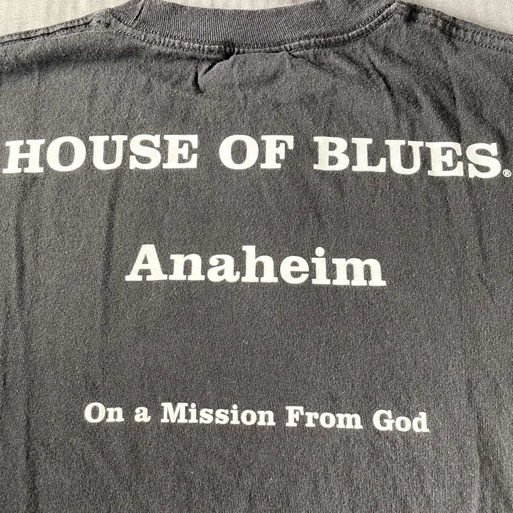 Vintage House of Blues Blues Brothers Shirt Mens Medium Black Graphic T-Shirt Anaheim Music Movie Band City Size US M / EU 48-50 / 2 - 5 Thumbnail