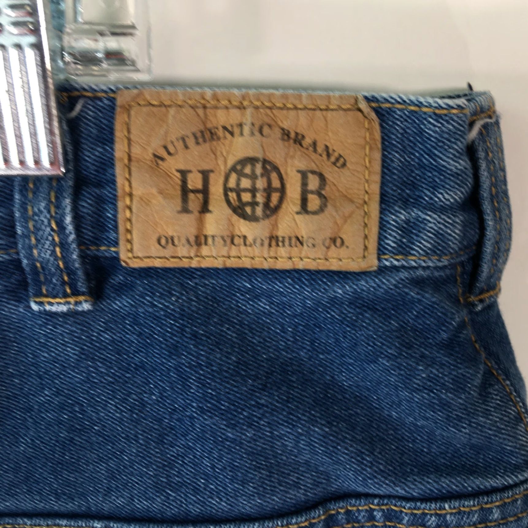 Vintage Harbor Bay Mens Straight Leg High Rise Stretch Blue Denim Jean Shorts Size 42 Size US 42 / EU 58 - 4 Thumbnail