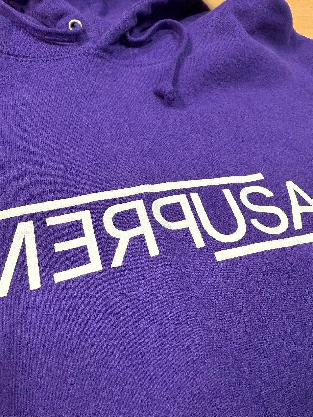 Supreme Supreme USA Hoodie Purple Medium FW21 Size US M / EU 48-50 / 2 - 1 Thumbnail