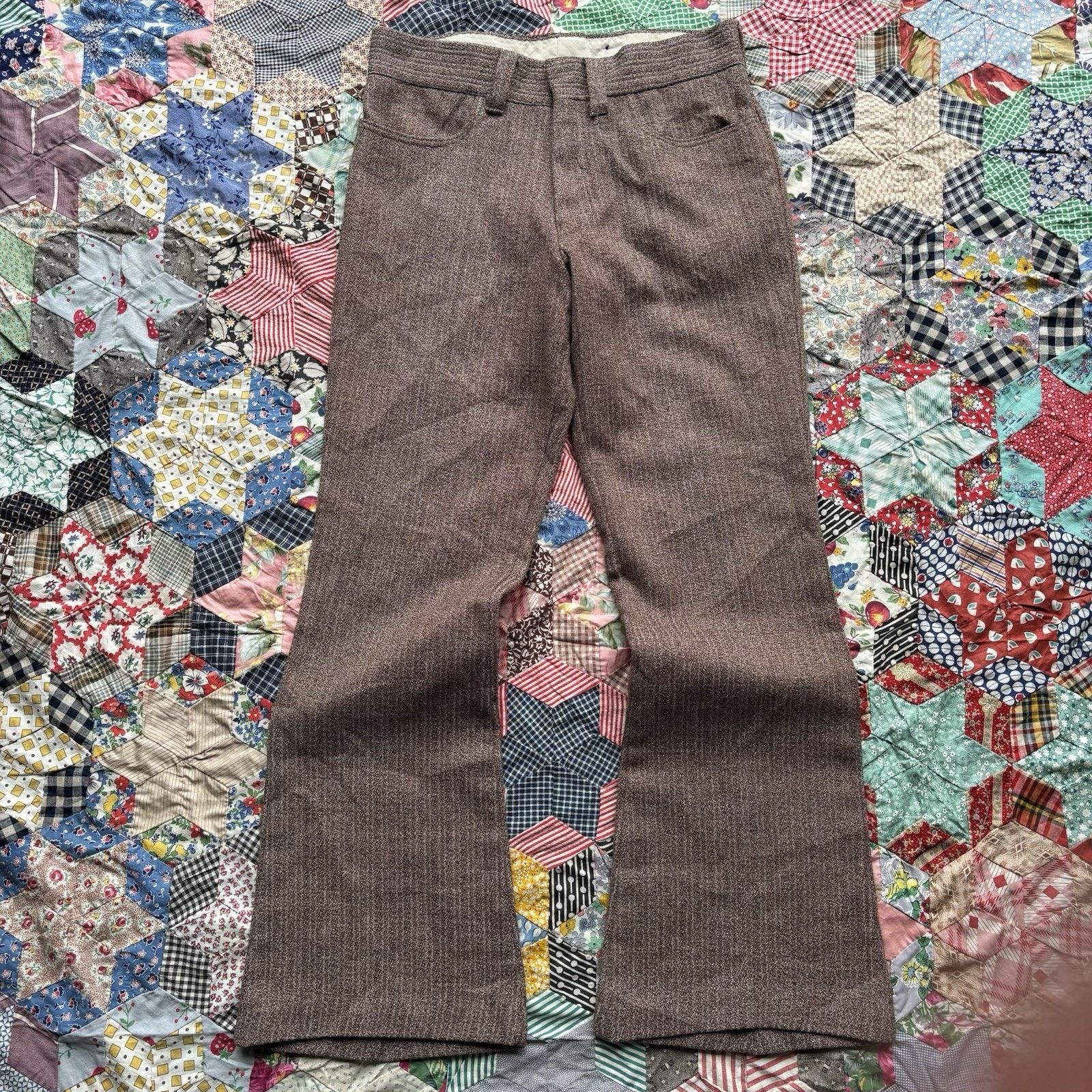 Vintage Vintage 1970s Flared Trousers 32 X 32 Size US 32 / EU 48 - 1 Thumbnail