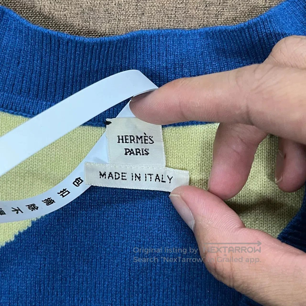 Hermes Hermes Blue War Horse Cardigan. Size US XS / EU 42 / 0 - 7 Thumbnail