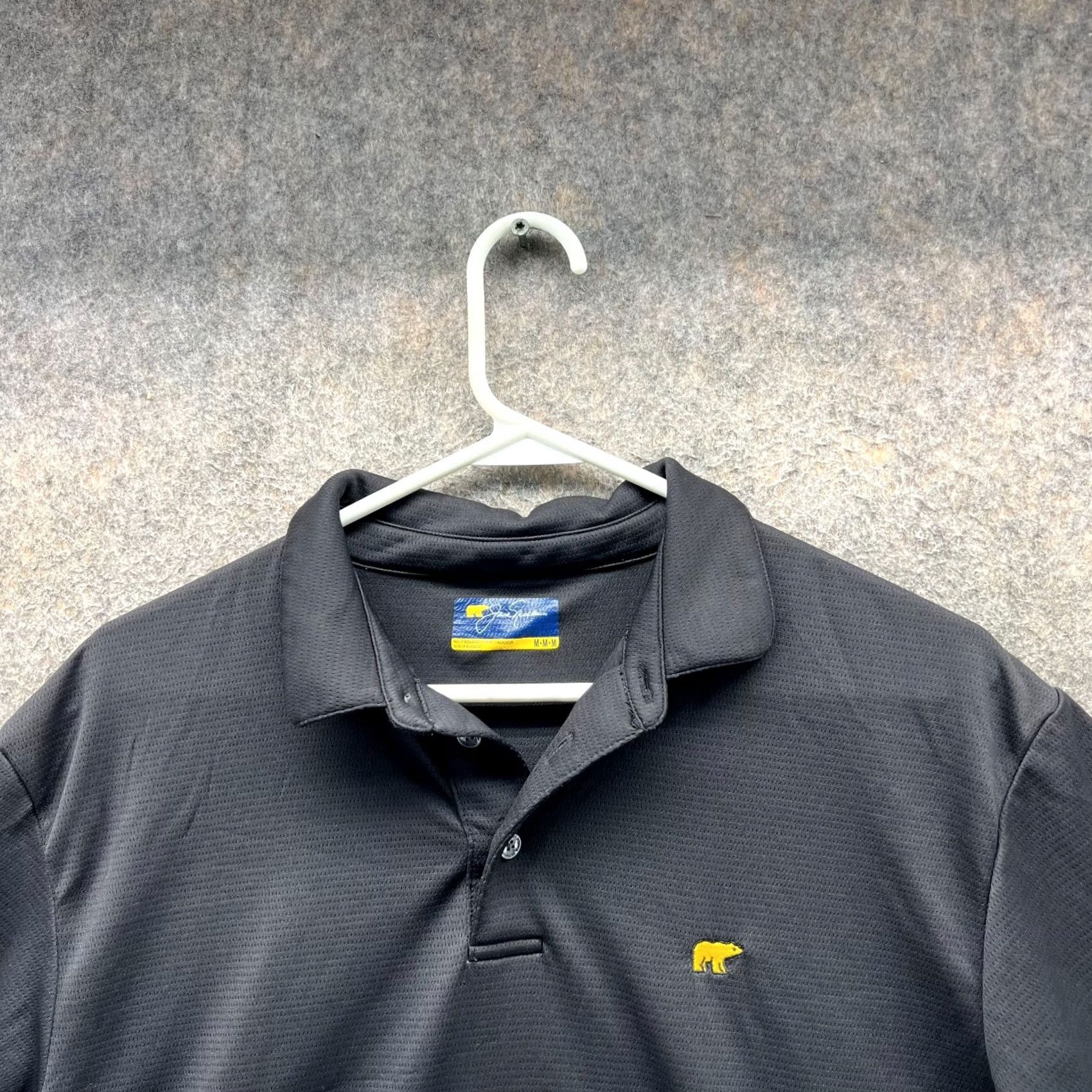 Vintage VINTAGE Jack Nicklauss Polo Shirt Mens Medium Black Preppy Knit Golf Golfer Stretch Size US M / EU 48-50 / 2 - 6 Thumbnail
