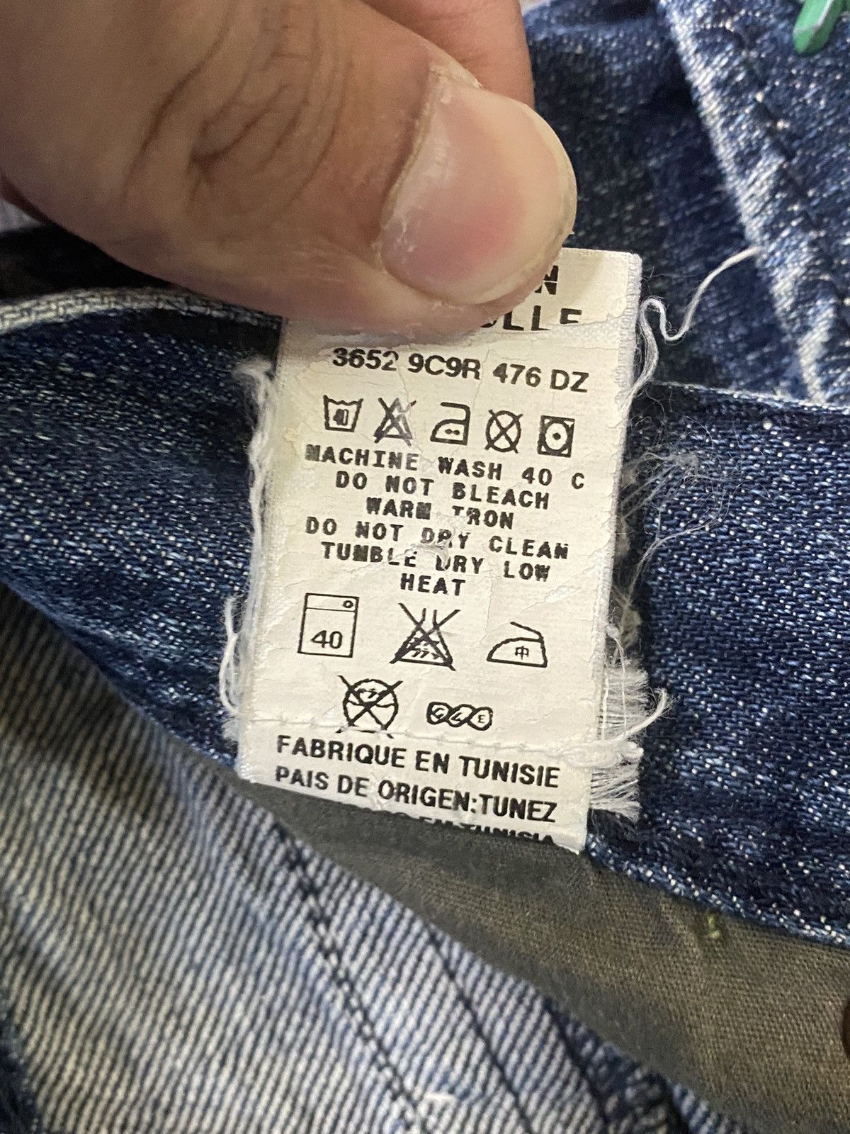 Energie × If Six Was Nine × Le Grande Bleu (L.G.B.) Vintage Energie Distress Jeans Size US 28 / EU 44 - 12 Thumbnail