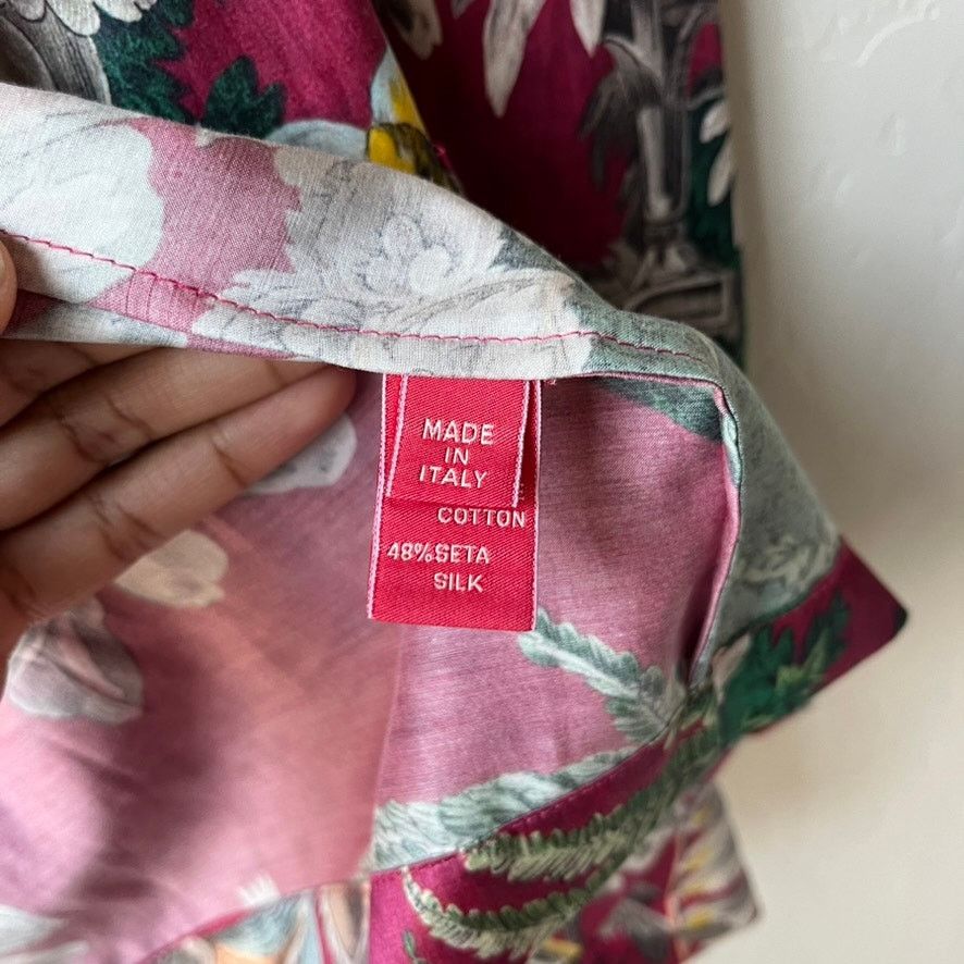 F.R.S F.R.S For Restless Sleepers Floral Silk Kimono Jacket Sz XS Size XS / US 0-2 / IT 36-38 - 8 Thumbnail