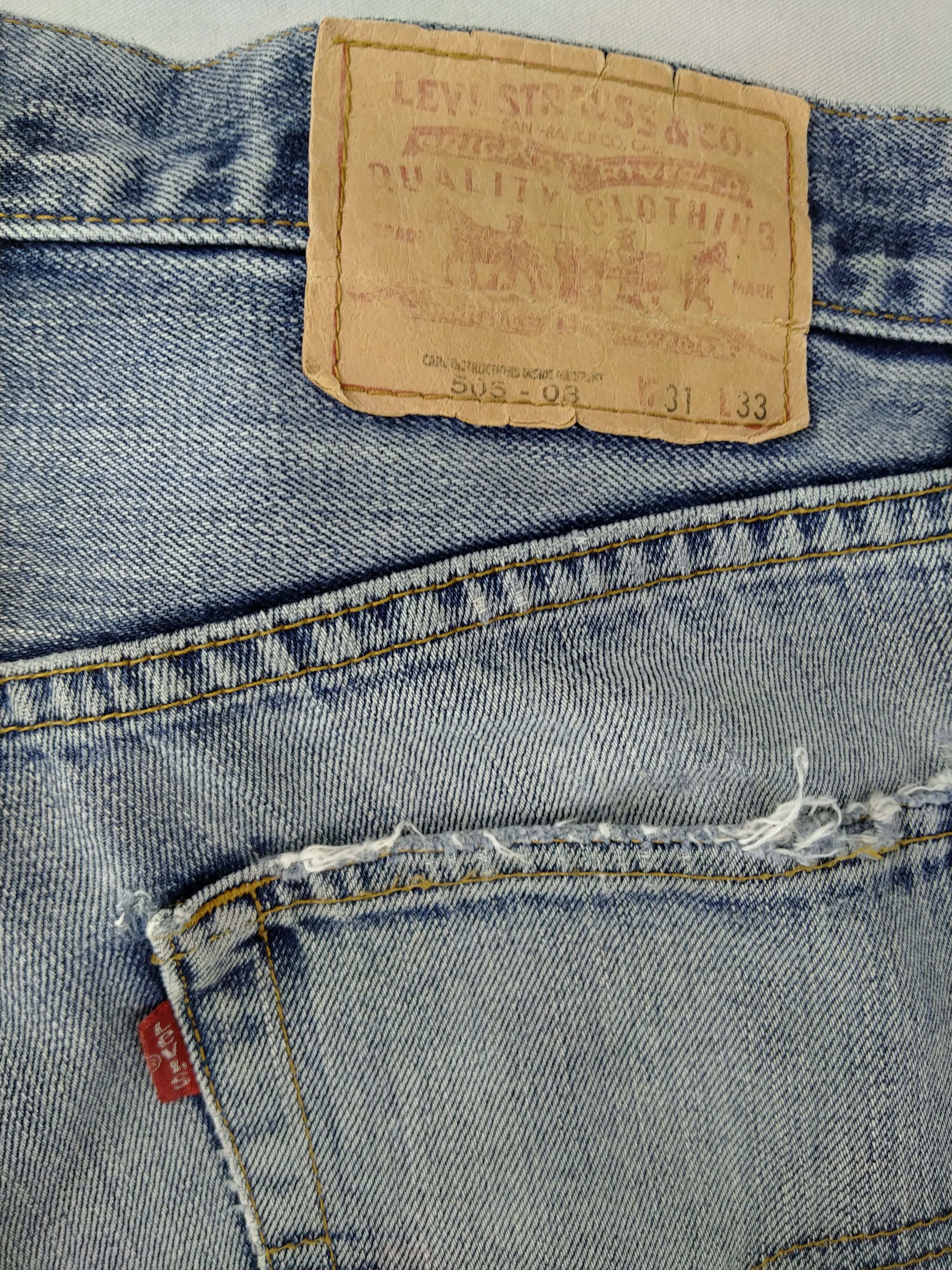 Levi's Light Indigo Vintage Levi's 505 Jeans 31x27 Denim -JN875 Size US 31 - 12 Thumbnail