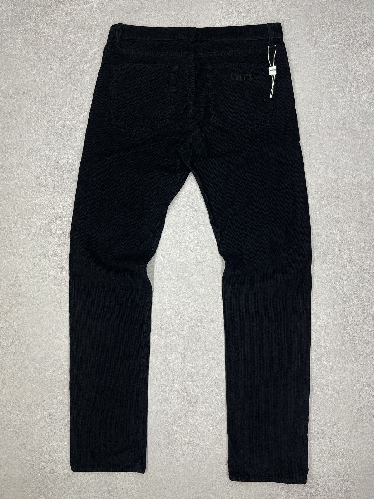 Moschino Mens Moschino Corduroy Pants Black Designer Size US 30 / EU 46 - 2 Thumbnail