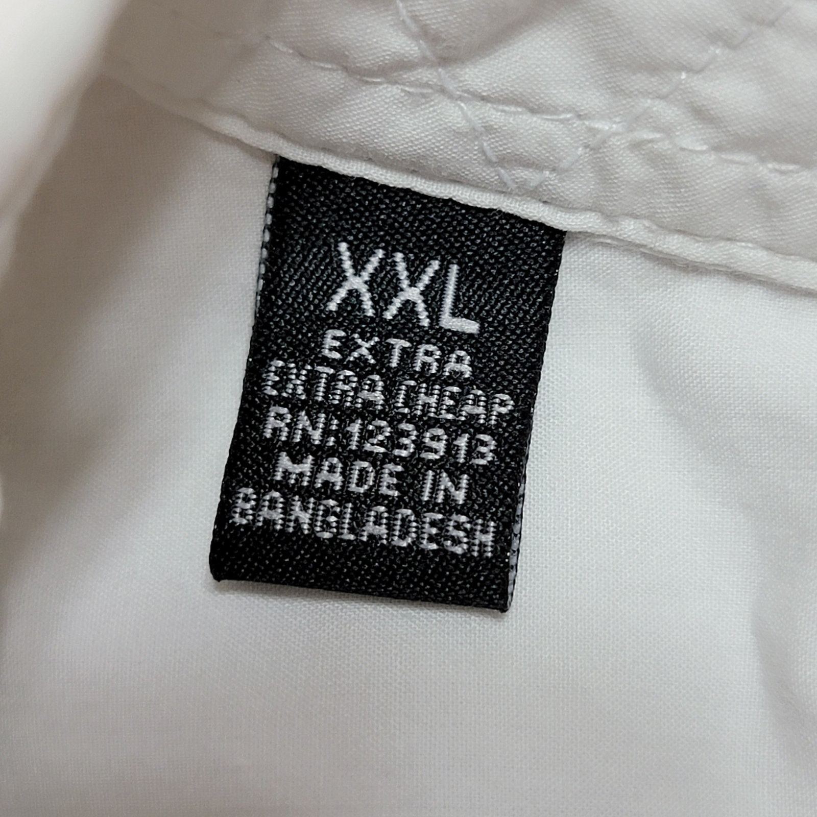 Other Just A Cheap Shirt White Full Button w/ Patches - Size XXL* Size US XXL / EU 58 / 5 - 5 Thumbnail