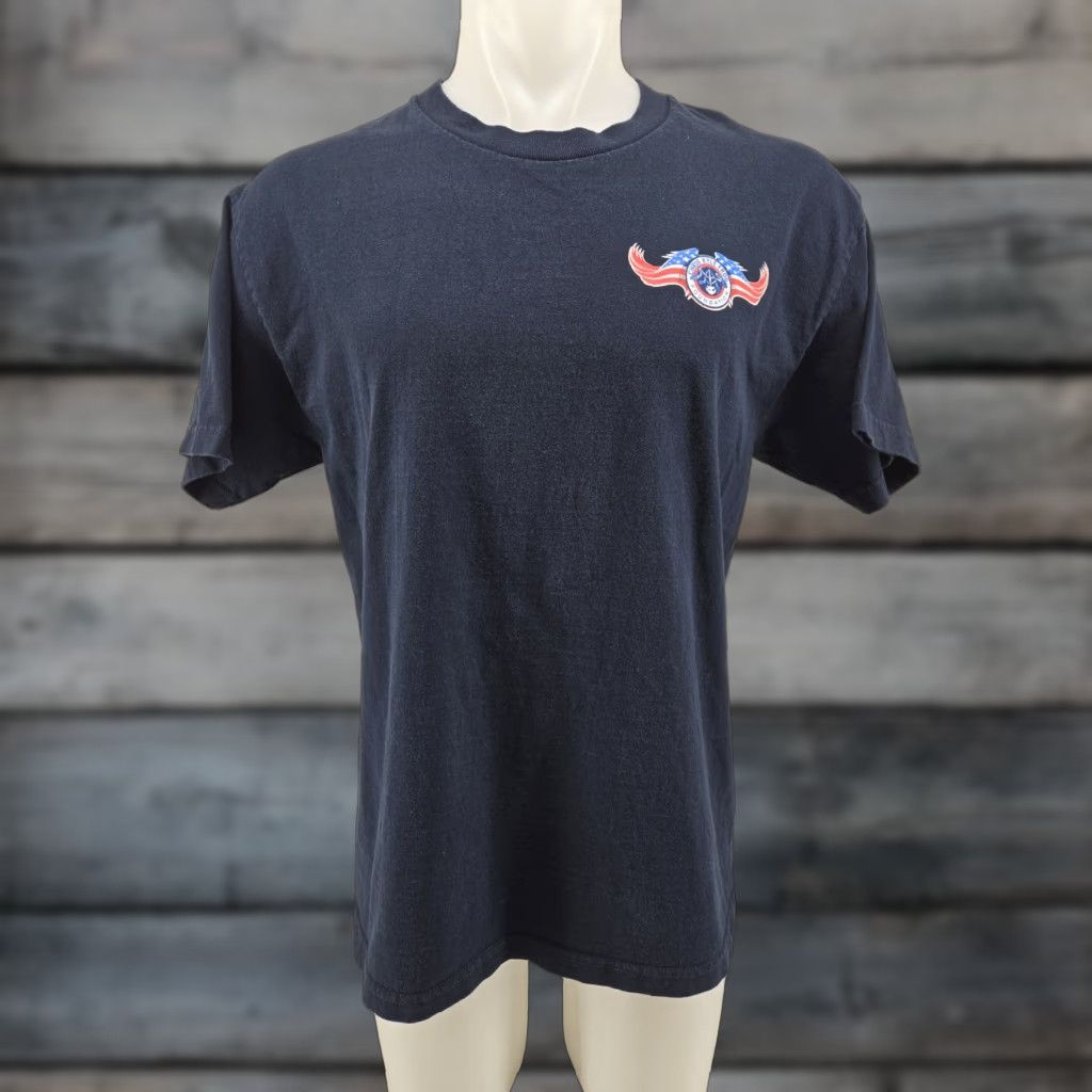 AAA Chris Kyle Frog Foundation T Shirt Mens Large Blue Short Sleeve Crew Neck Size US L / EU 52-54 / 3 - 1 Thumbnail