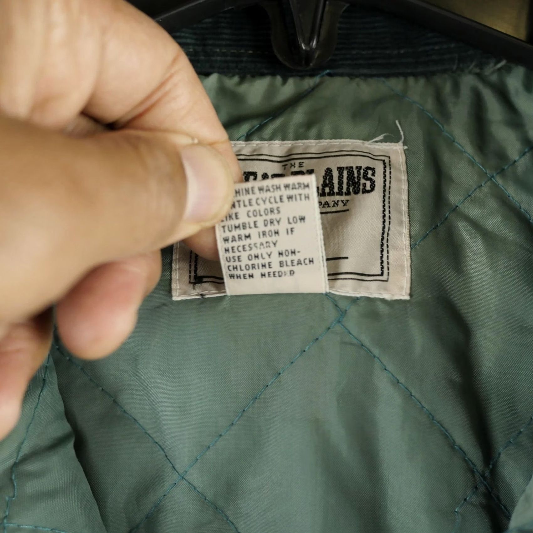 Greats Great Plains Clothing Company Jacket Mens Large Green Corduroy Quilted Lined Size US L / EU 52-54 / 3 - 4 Thumbnail