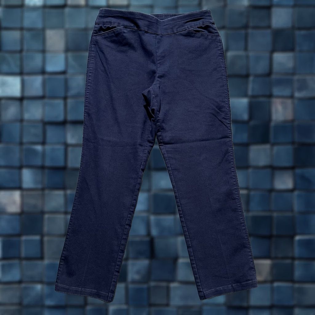 Croft & Barrow Croft & Barrow Effortless Stretch Pants Womens 12 Regular Blue Straight Mid Rise Size 34" / US 12 / IT 48 - 1 Thumbnail
