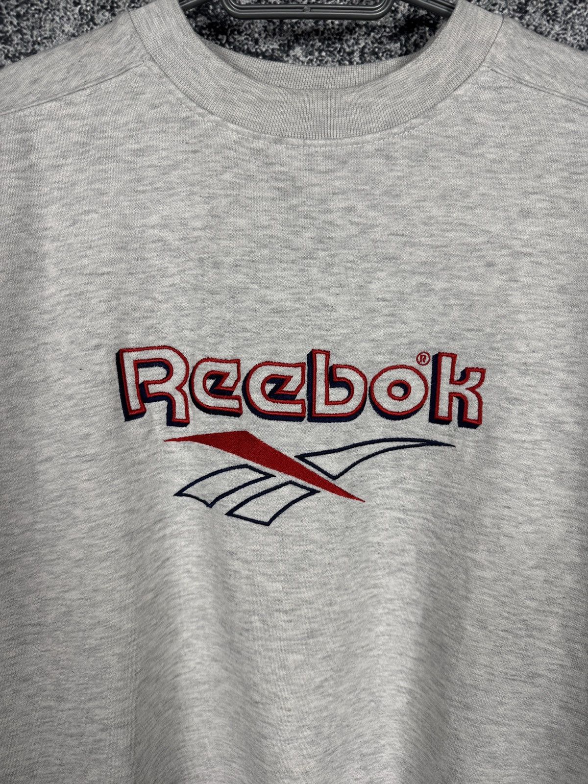 Reebok Reebok Vintage 90s Gray Sweatshirt Pullover Big Logo Size L Size US L / EU 52-54 / 3 - 6 Thumbnail