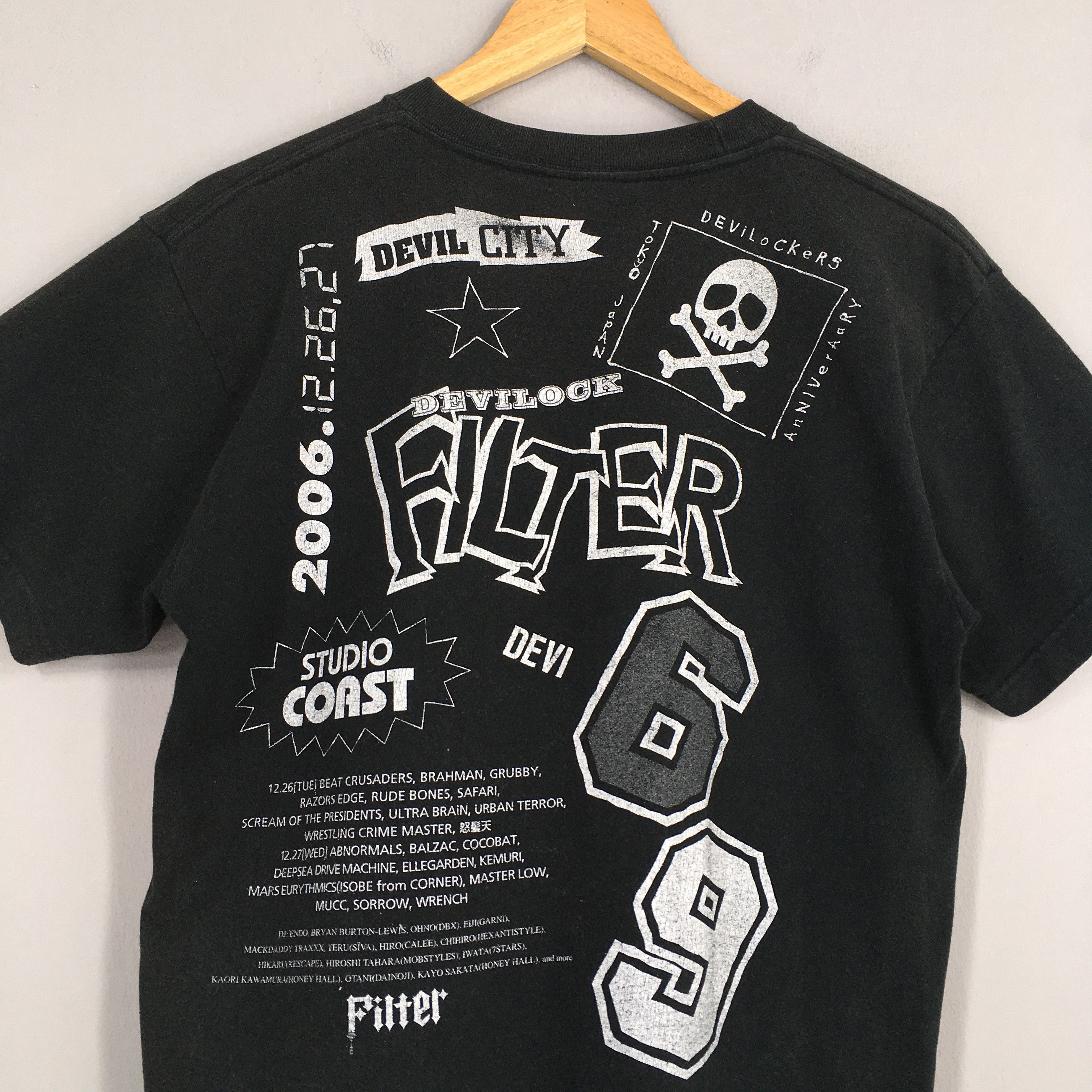 14th Addiction × Devilock × Drain Gang Vintage Devilock Japanese Streetwear Black T shirt Medium Size US M / EU 48-50 / 2 - 7 Thumbnail