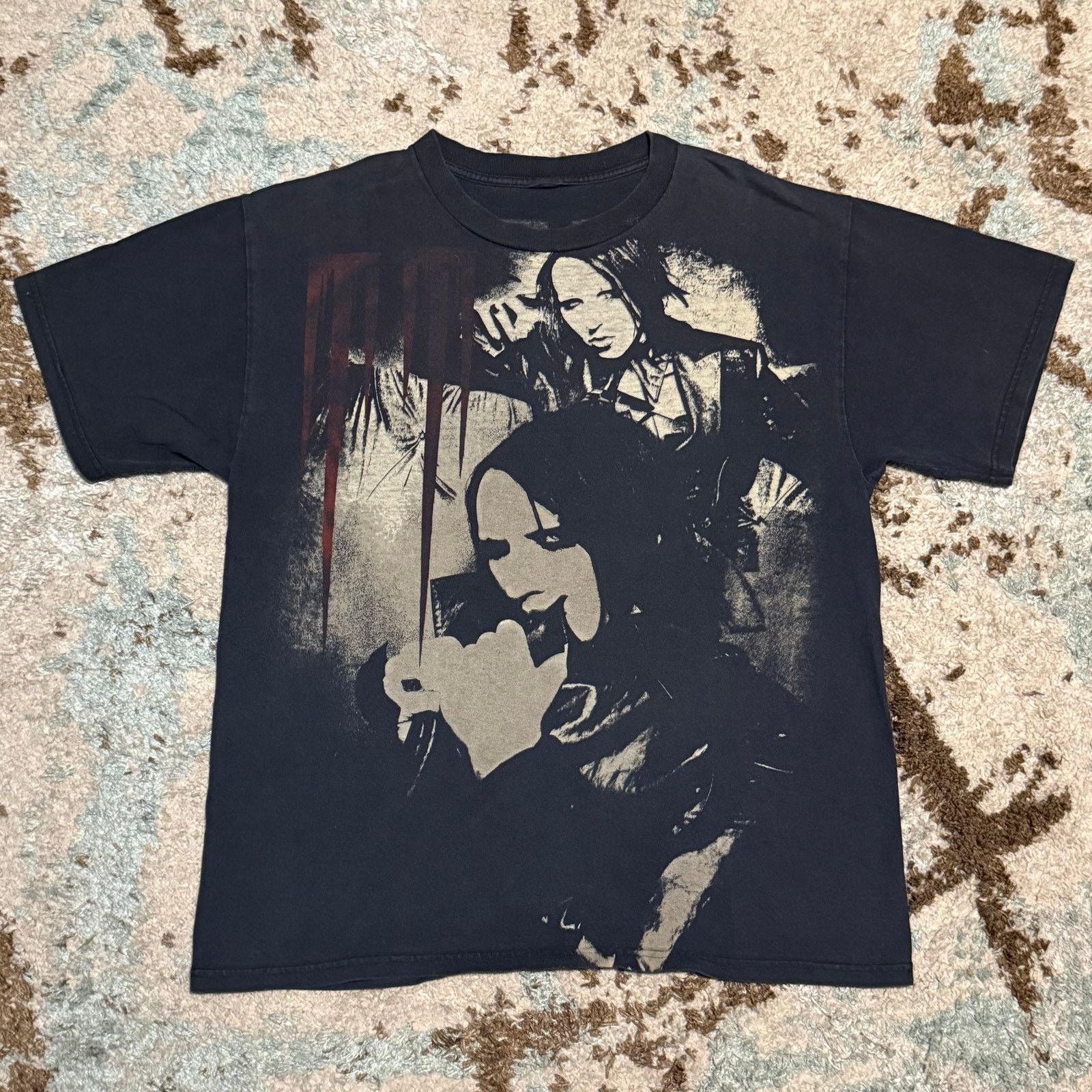 Band Tees × Marilyn Manson 2000s Marilyn Manson Gothic Shirt Size M/L Band Tee Size US L / EU 52-54 / 3 - 1 Thumbnail