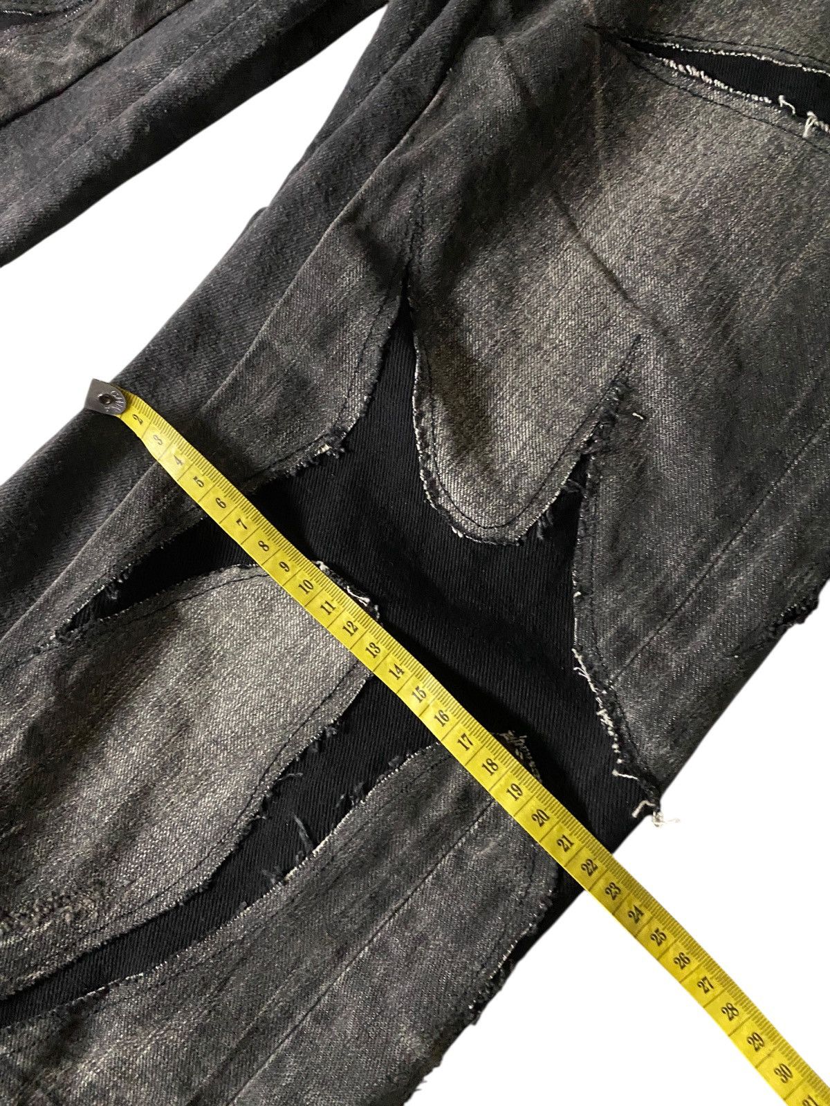 If Six Was Nine 2000's Jackrose Seawash Clawmark Tribal Flared Jeans Size US 30 / EU 46 - 15 Thumbnail