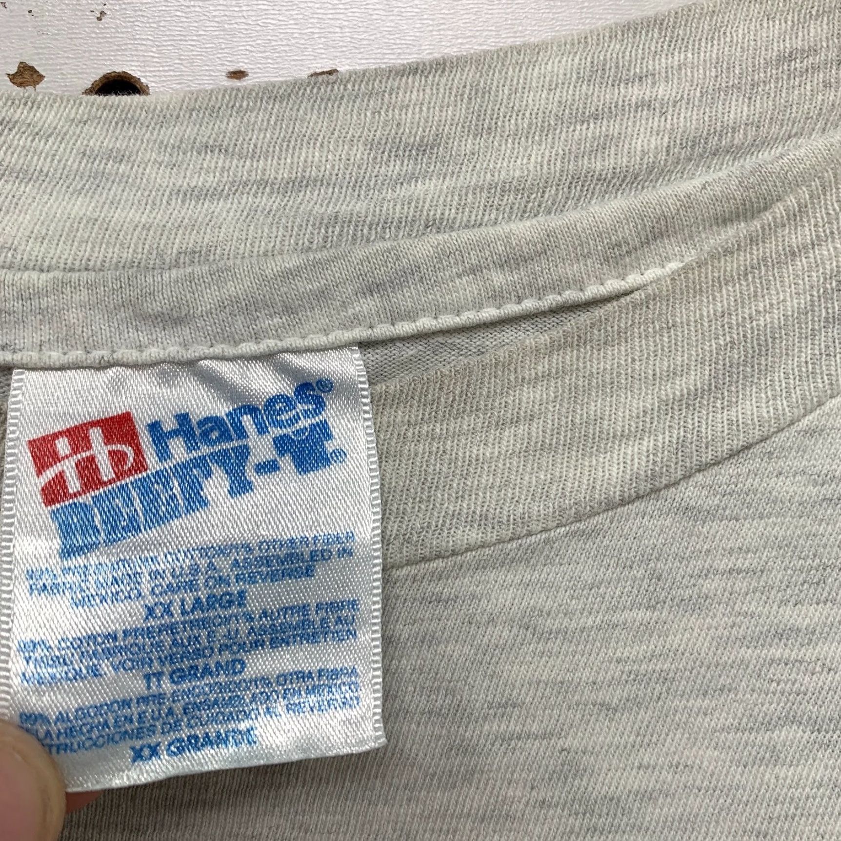 Hanes VINTAGE Hanes T-Shirt Tennis Shirt Mens 2XL Gray 90s Sports Cotton Hanes Beefy-T Mens 2XL 90s Tournament Baseball Football Size US XXL / EU 58 / 5 - 5 Thumbnail