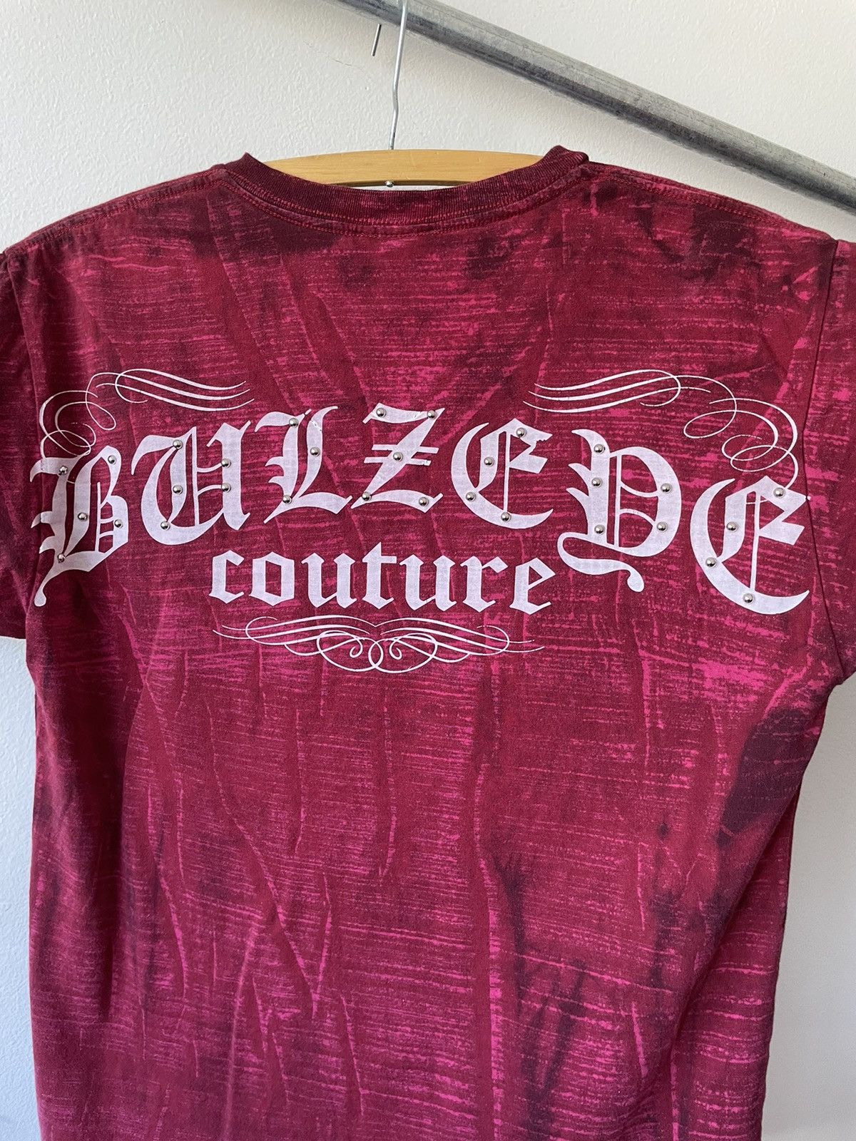 Affliction CRAZY Y2K Vintage Skull Studded tee Size M / US 6-8 / IT 42-44 - 10 Thumbnail