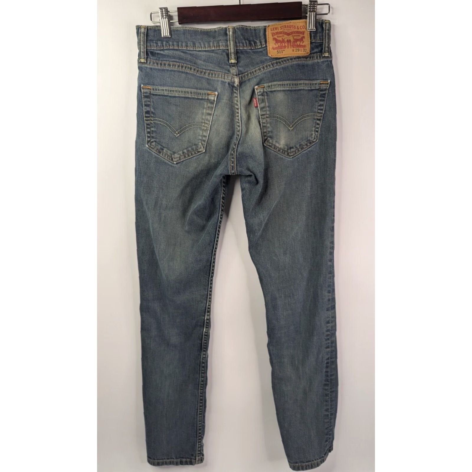 Levi's Levi's Jeans Slim Levi's 511 28x29 511 Slim Jeans Men 28x29 Distressed Blue Denim 5-Pocket Button Zip Size US 28 / EU 44 - 5 Thumbnail