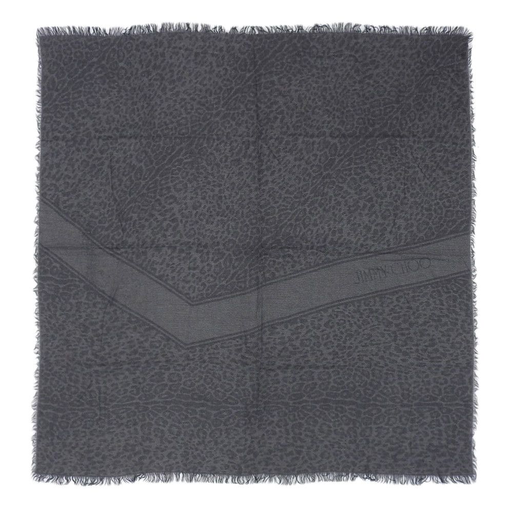 Jimmy Choo Jimmy Choo Jimmy Choo Leopard Print Scarf Black Others Scarf in Great Condition Size ONE SIZE - 1 Thumbnail