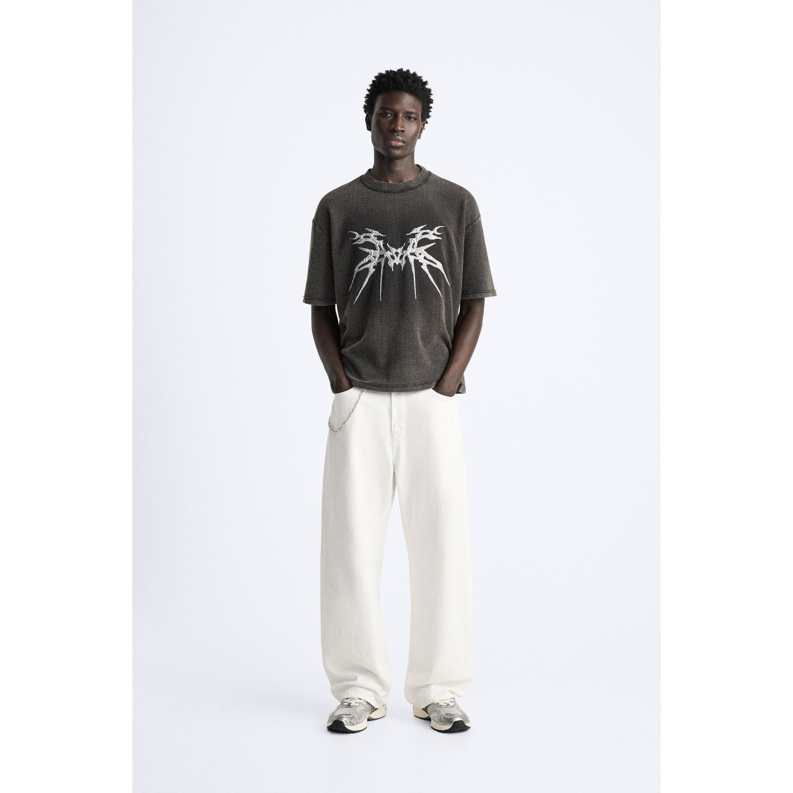 Zara Zara Relax Fit Tee Y2K Style Opium Mens Graphic Shirt size S Size US S / EU 44-46 / 1 - 7 Thumbnail