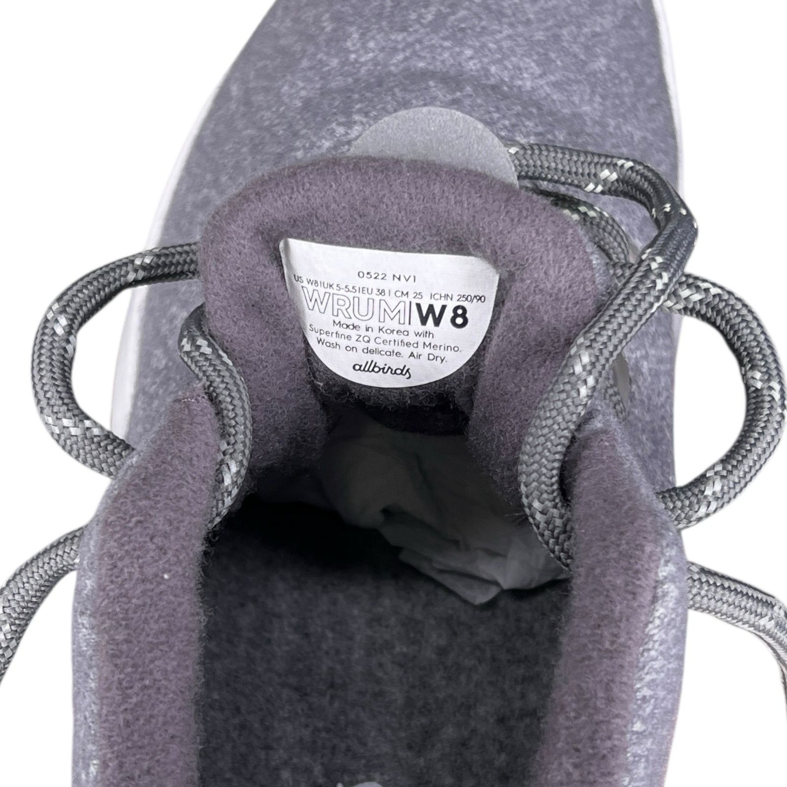 Allbirds Wool Runner-Up Mizzle Sneakers Weather-Resistant Lightweight Size US 8 / IT 38 - 4 Thumbnail