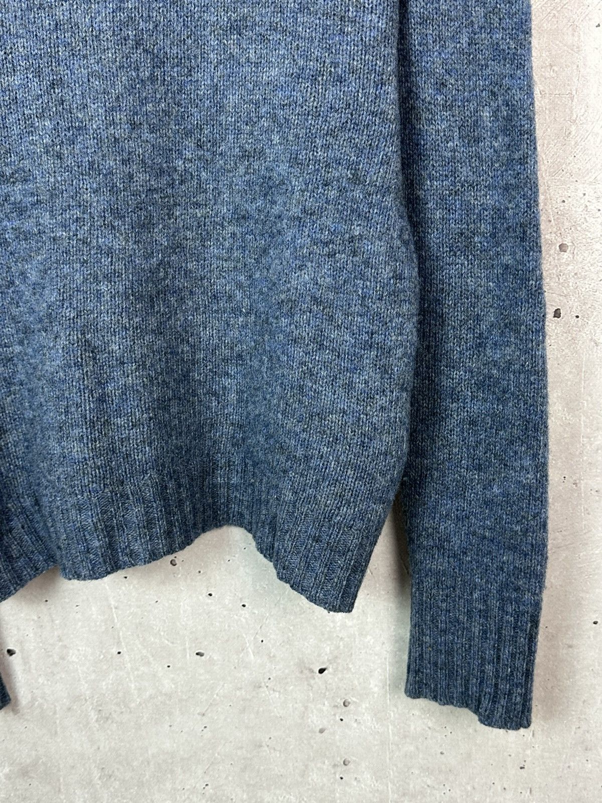 Ralph Lauren Vintage Ralph Lauren Wool Knit Logo Blue Long Sleeve Sweater Size M / US 6-8 / IT 42-44 - 5 Thumbnail