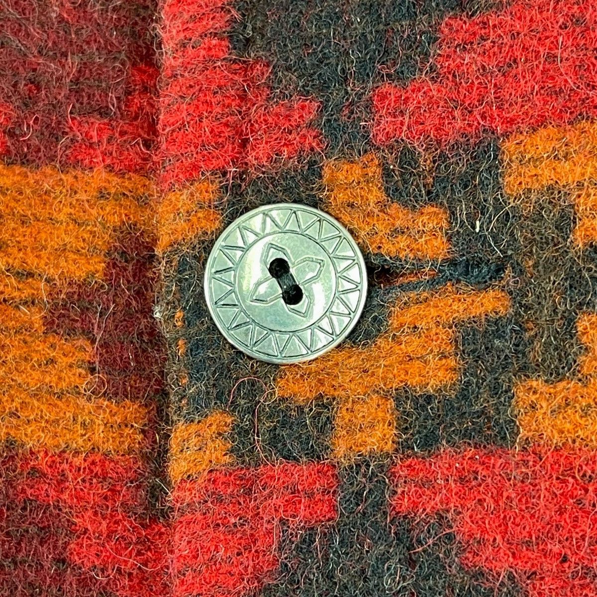 Vintage × Woolrich Woolen Mills 1980 Aztec Native wool Blanket Jacket Size US L / EU 52-54 / 3 - 9 Thumbnail