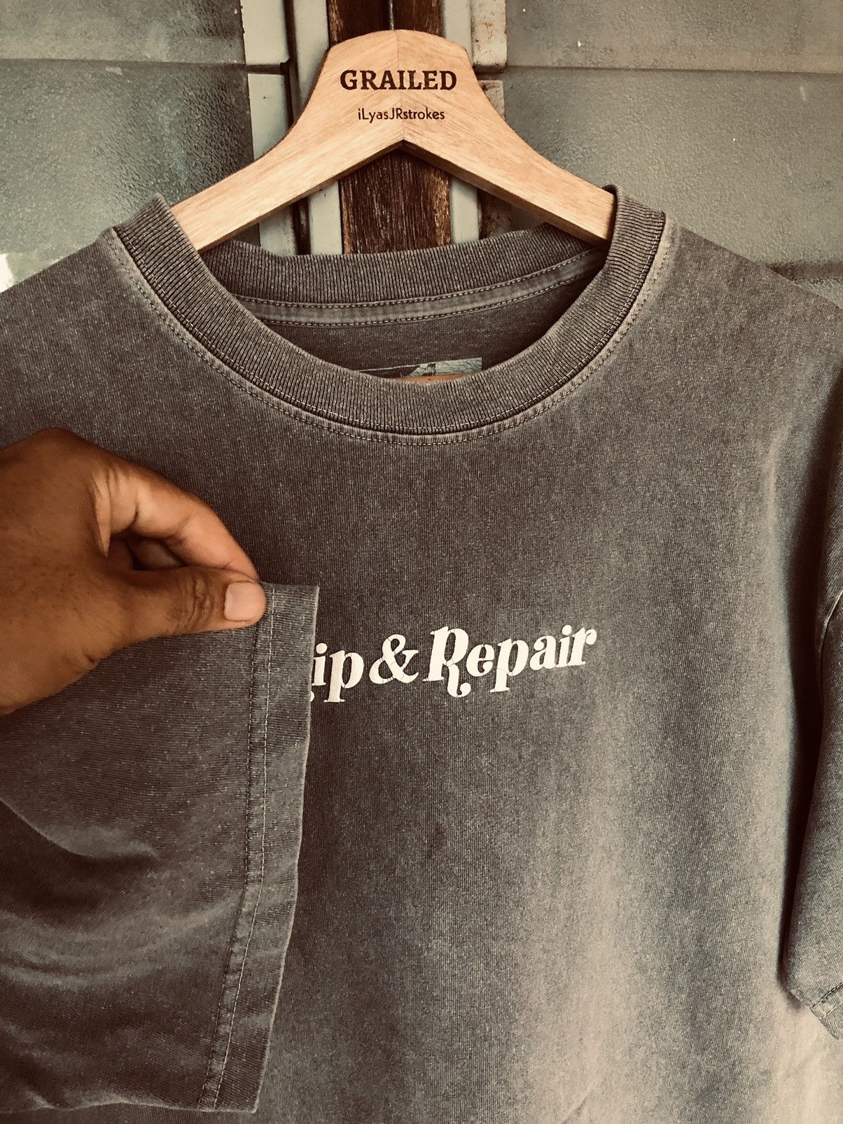 Vintage Vintage Rip & Repair Made In USA Shirt Tee Size US XL / EU 56 / 4 - 6 Thumbnail
