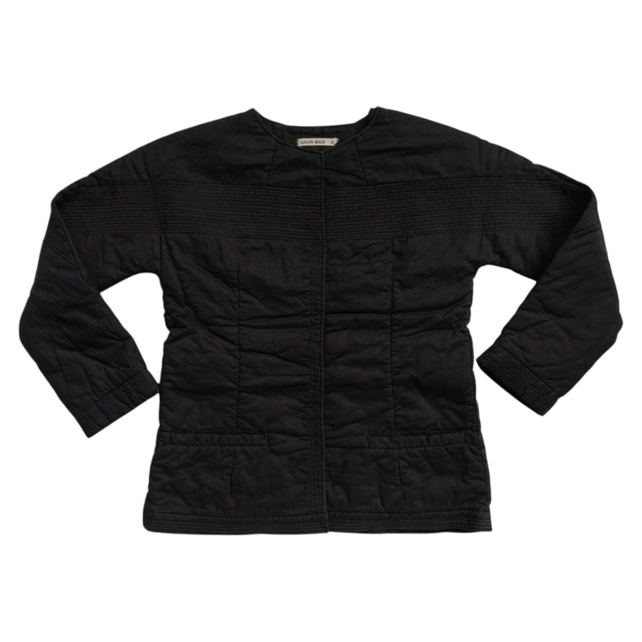 Japanese Brand Gaijin Made Quilted Collarless Jacket Size M / US 6-8 / IT 42-44 - 1 Thumbnail