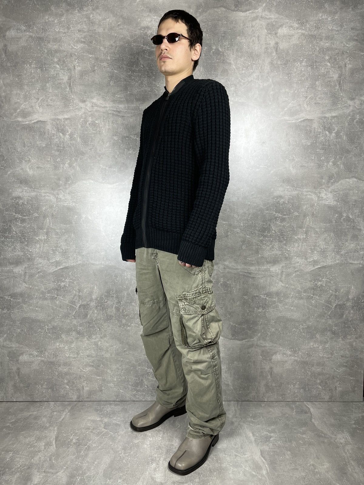 Allsaints 🖤 AllSaints Opium Avant Garde Wool Knitted Cardigan Sweater Size US M / EU 48-50 / 2 - 6 Thumbnail