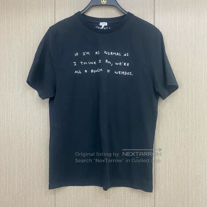 Loewe Loewe Black Round Neck Short Sleeve T-Shirt Size S / US 4 / IT 40 - 1 Thumbnail