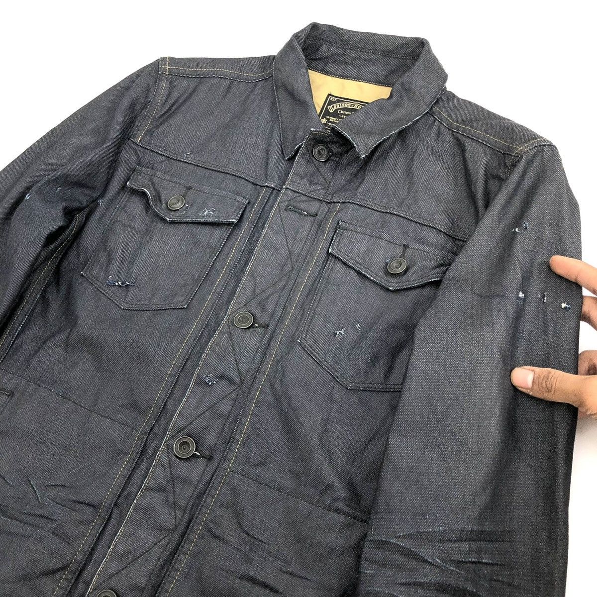 291295=Homme 2000s 291295=Homme Distressed Ifsixwasnine Lgb Denim Jacket Size US M / EU 48-50 / 2 - 6 Thumbnail