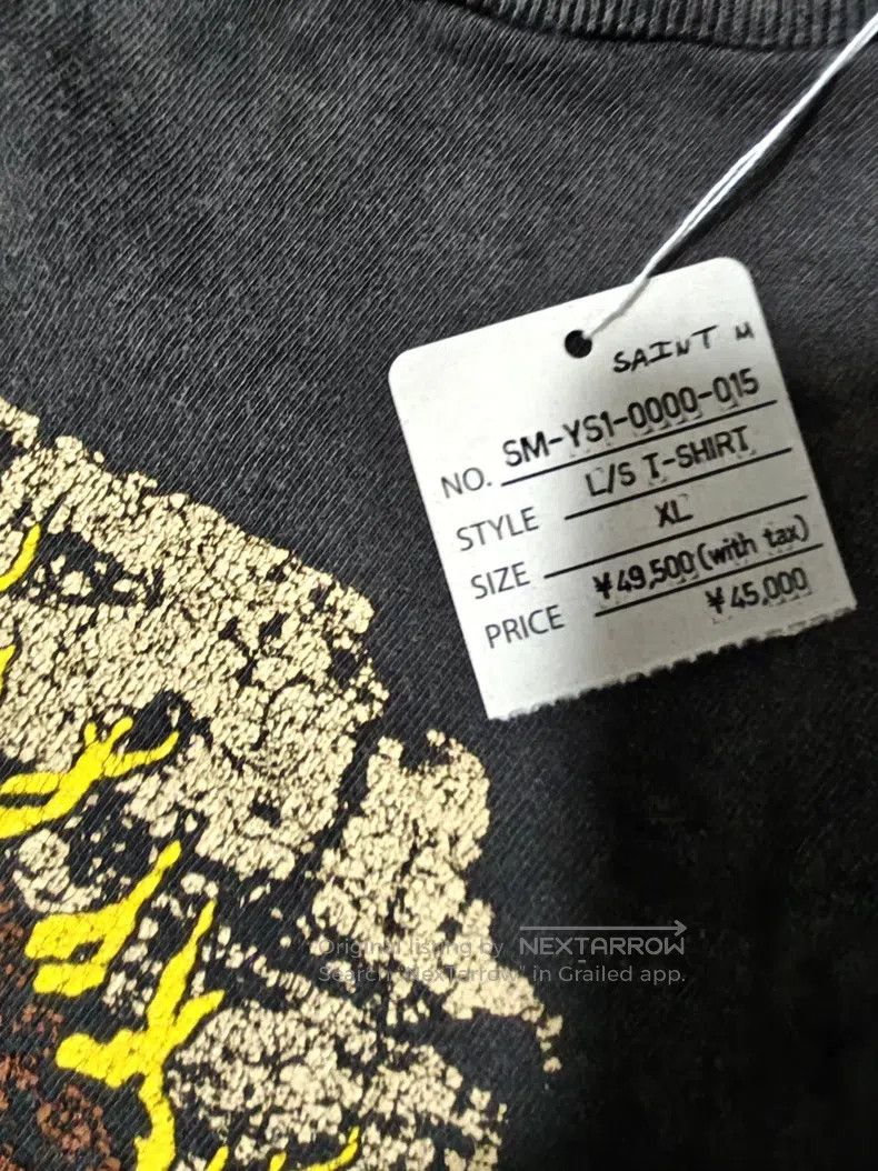 Saint Michael Saint Michael Double Sleeve Flame Pattern Character Collag Size US XL / EU 56 / 4 - 8 Thumbnail