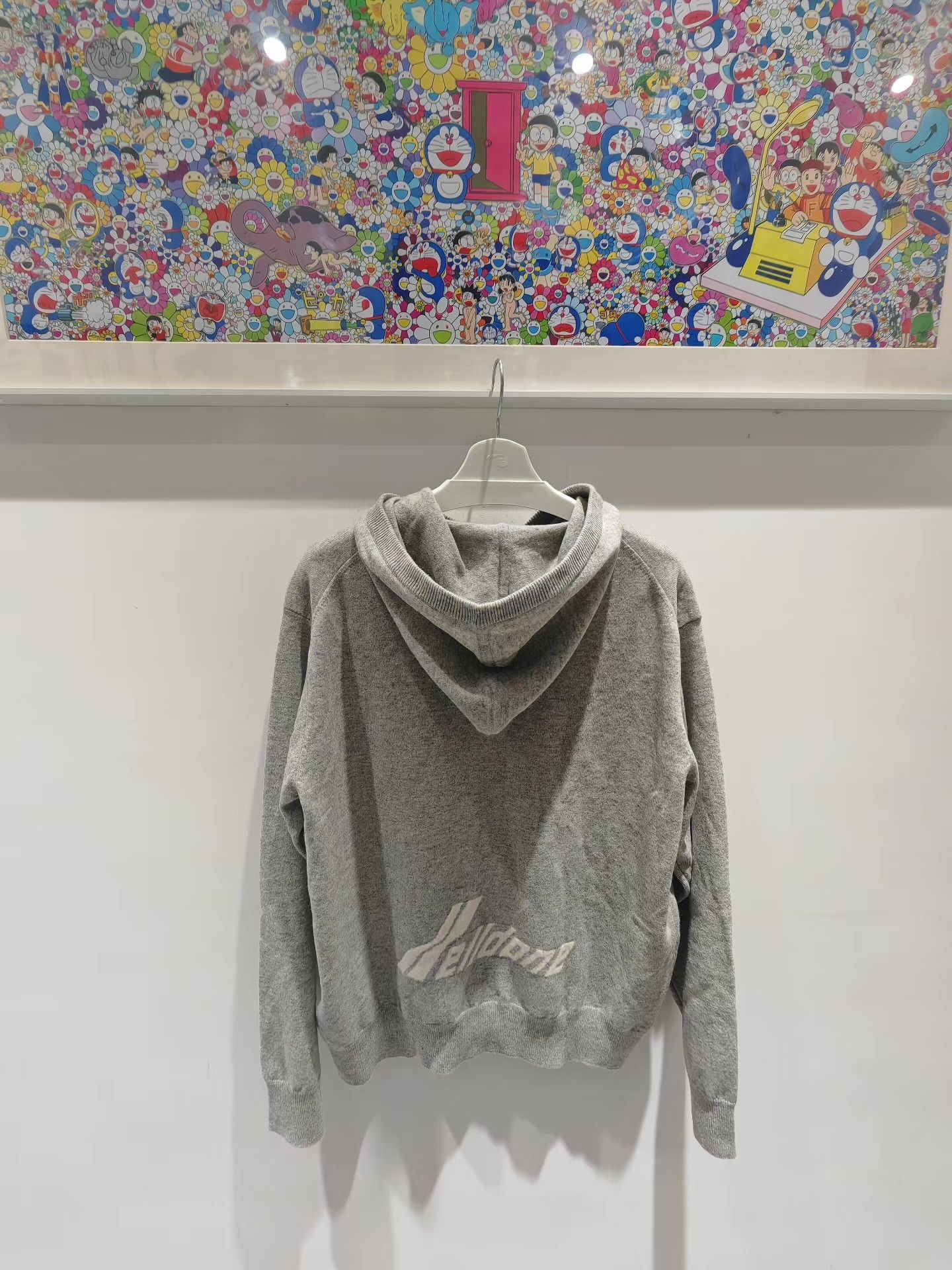 WE11DONE We11done Grey Collection Logo Knitted Hoodie Q15 Size US M / EU 48-50 / 2 - 2 Thumbnail
