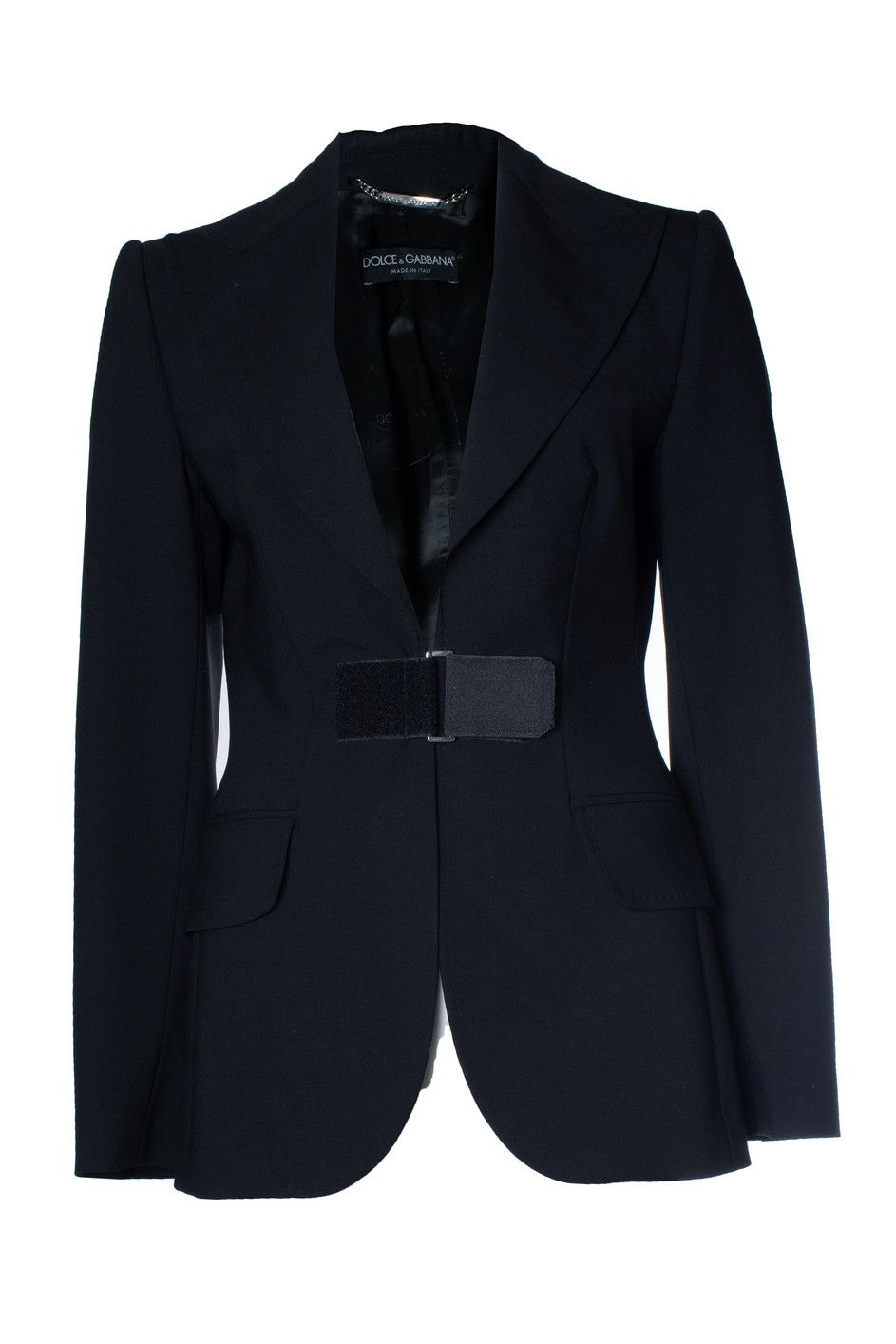 Dolce & Gabbana Dolce & Gabbana, black blazer with velcro closure Size M / US 6-8 / IT 42-44 - 1 Thumbnail