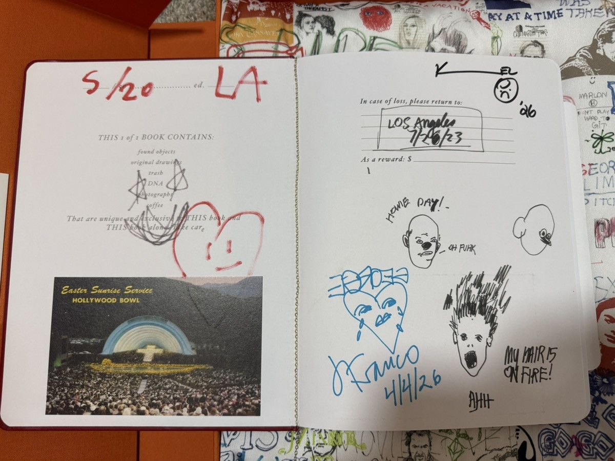 Paly Hollywood Paly Hollywood 1/1 James Franco Signed Sketchbook Rolling St Size ONE SIZE - 3 Thumbnail
