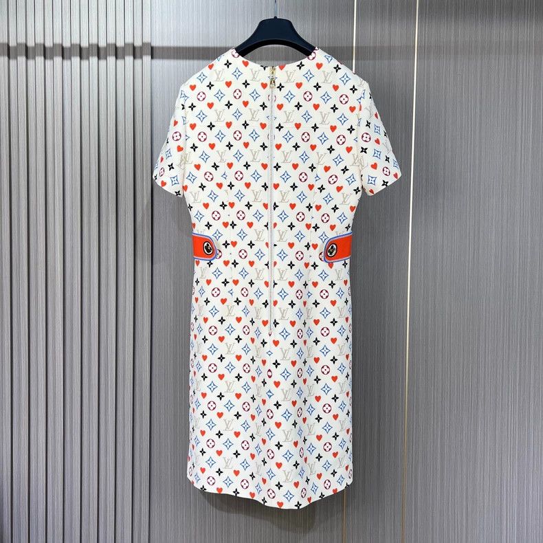 Louis Vuitton LOUIS VUITTON Full-print wool dress with presbyopia dress 2 Size XS / US 0-2 / IT 36-38 - 2 Thumbnail