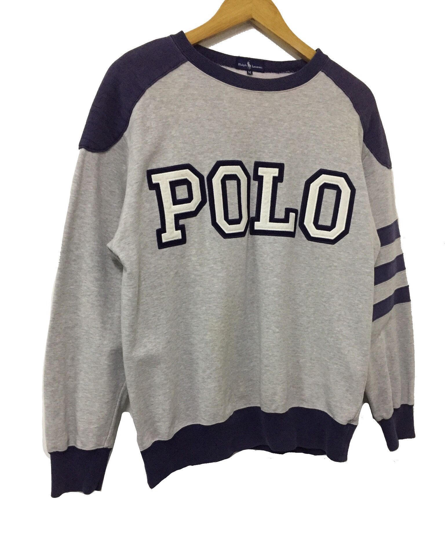 Polo Ralph Lauren × Vintage VINTAGE 90s POLO RALPH LAUREN EMBROIDERY LOGO SWEATSHIRT Size US M / EU 48-50 / 2 - 4 Thumbnail
