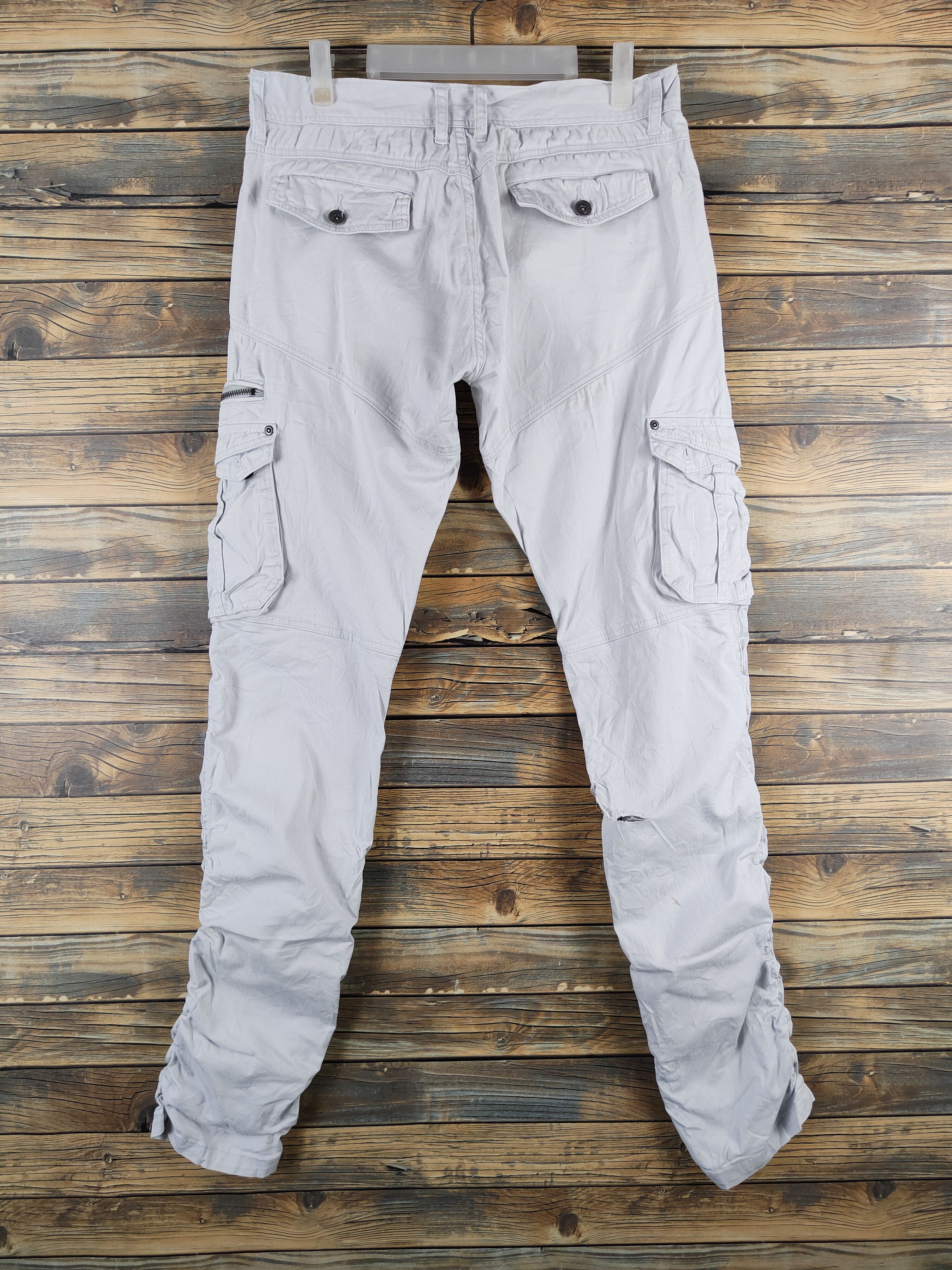 semanticdesign Semantic Design White Multipocket Cargo Pants #W2201 Size US 32 / EU 48 - 8 Thumbnail