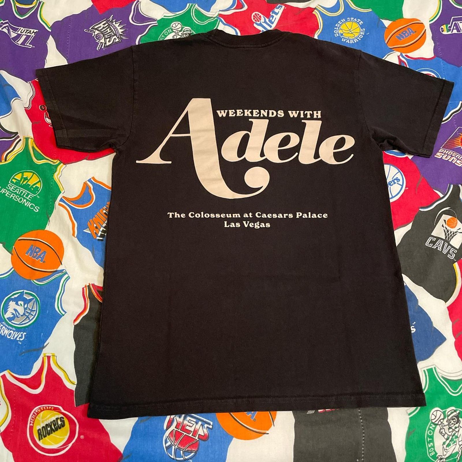 American Apparel × Band Tees Weekends With Adele The Colosseum At Caesars Palace Tee Size US S / EU 44-46 / 1 - 2 Thumbnail