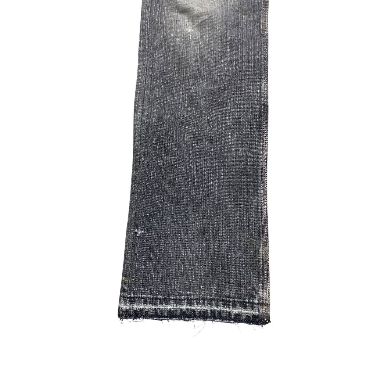 Hysteric Glamour Vintage X-Girl Distressed Denim Faded Black Jeans Size US 30 / EU 46 - 8 Thumbnail