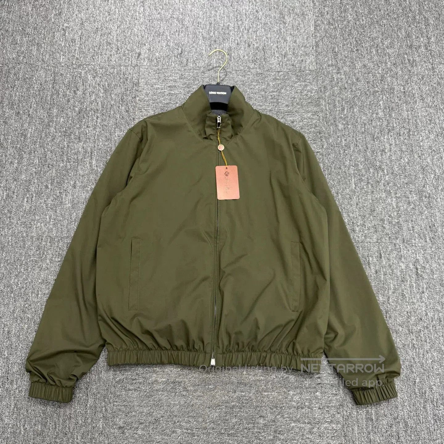 Loro Piana reversible cashmere jacket in olive green. Size US L / EU 52-54 / 3 - 1 Thumbnail