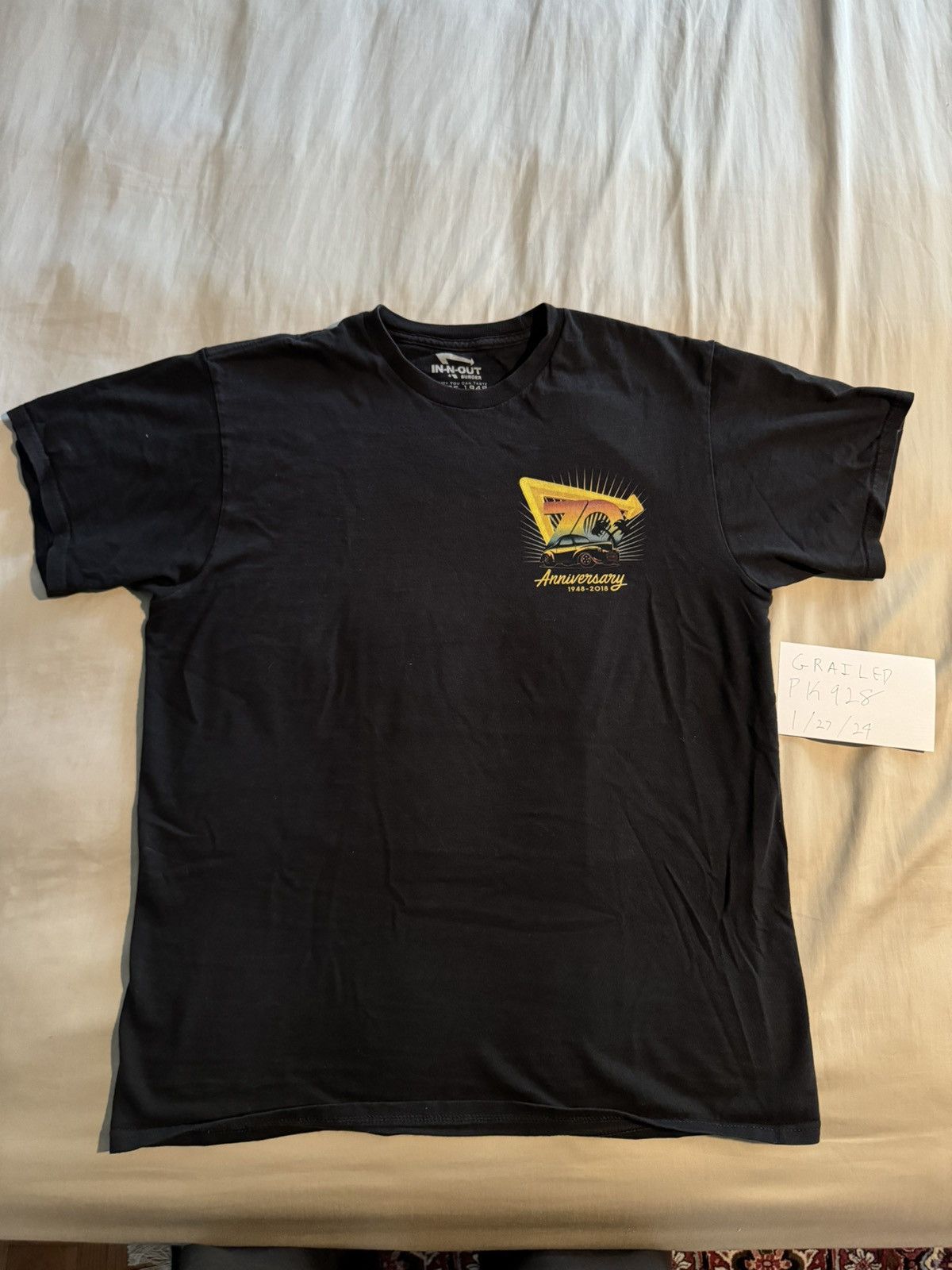 Vintage Vintage In-N-Out Burger Tee Size Medium- Black Size US M / EU 48-50 / 2 - 1 Thumbnail