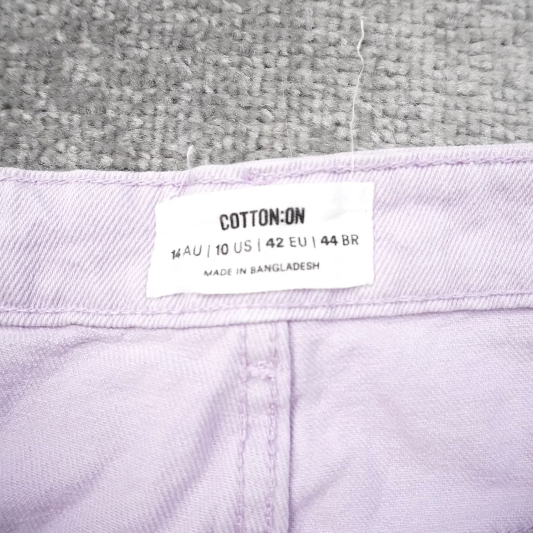 Cotton On Cotton On Carpenter Denim Wide Leg Jeans Womens Purple Light Wash 32x33 Size 24" / US 00 / IT 34 - 3 Thumbnail