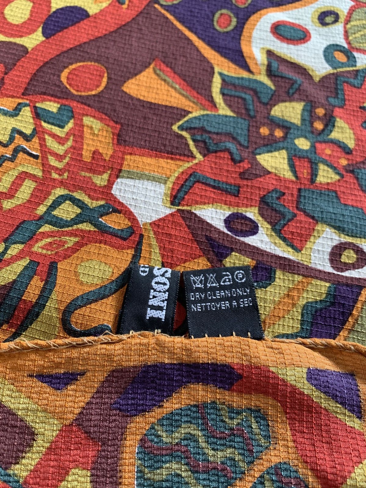 Missoni × Vintage Vintage Missoni Foulard 100% Silk Scarf 87x83cm Size ONE SIZE - 8 Thumbnail