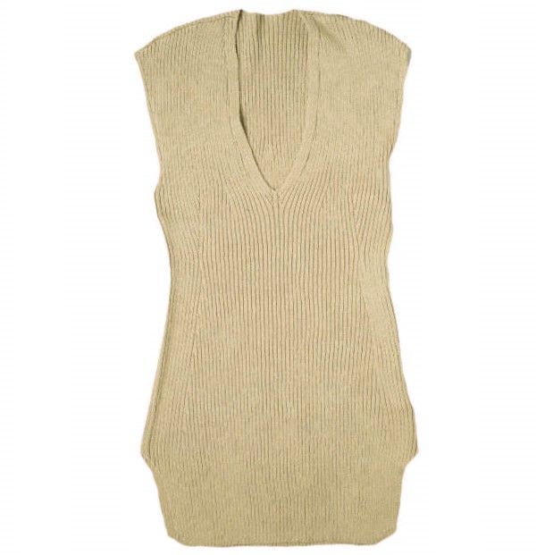 Other Mame Kurogouchi Mame Kurogouchi Washable Linen Knitted Vest Textile Tops MM22SS-KN021 DUTY FREE for USA Size ONE SIZE - 1 Thumbnail