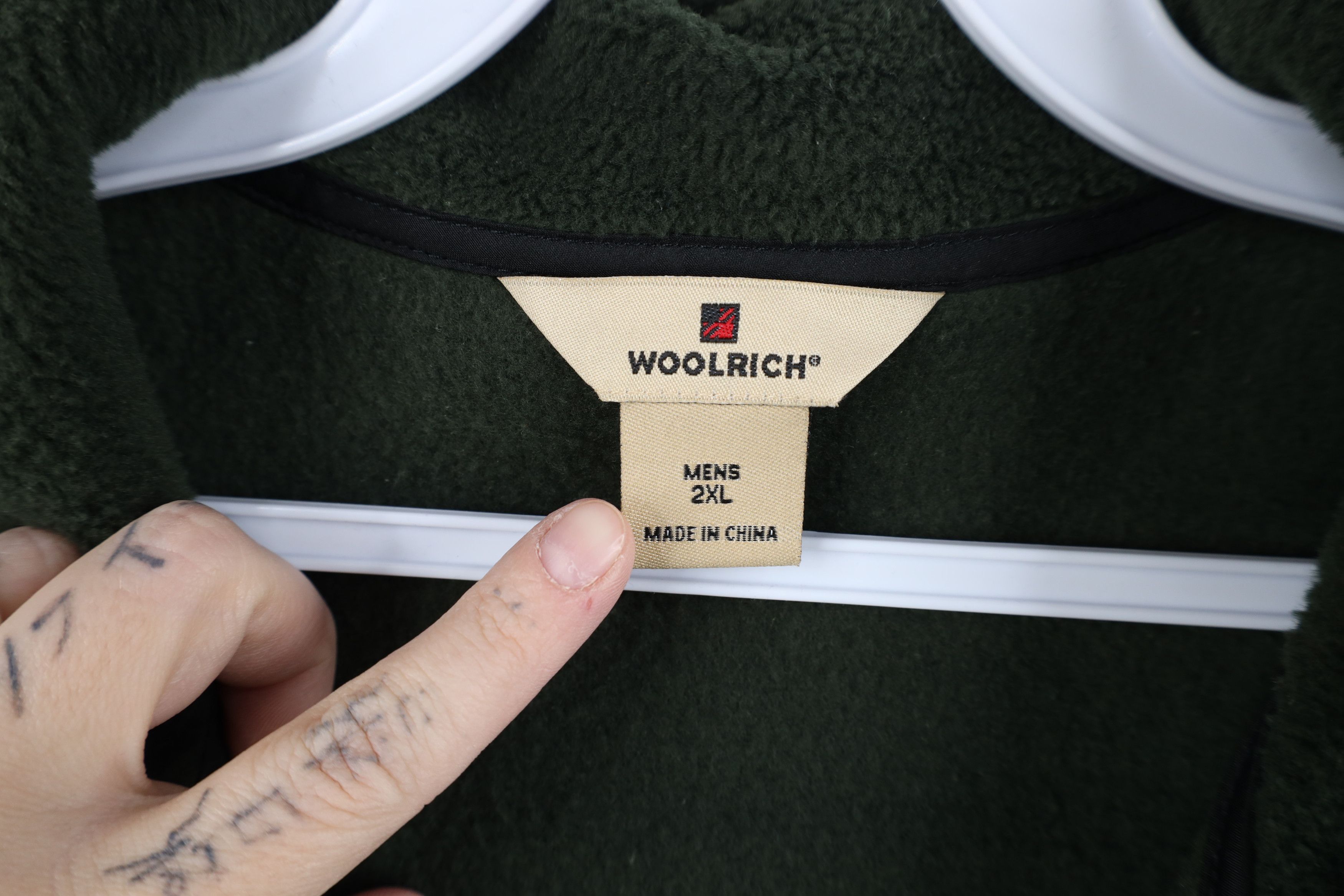 Woolrich Woolen Mills Vintage 90s Woolrich Fleece Full Zip Fleece Vest Jacket Size US XXL / EU 58 / 5 - 8 Thumbnail