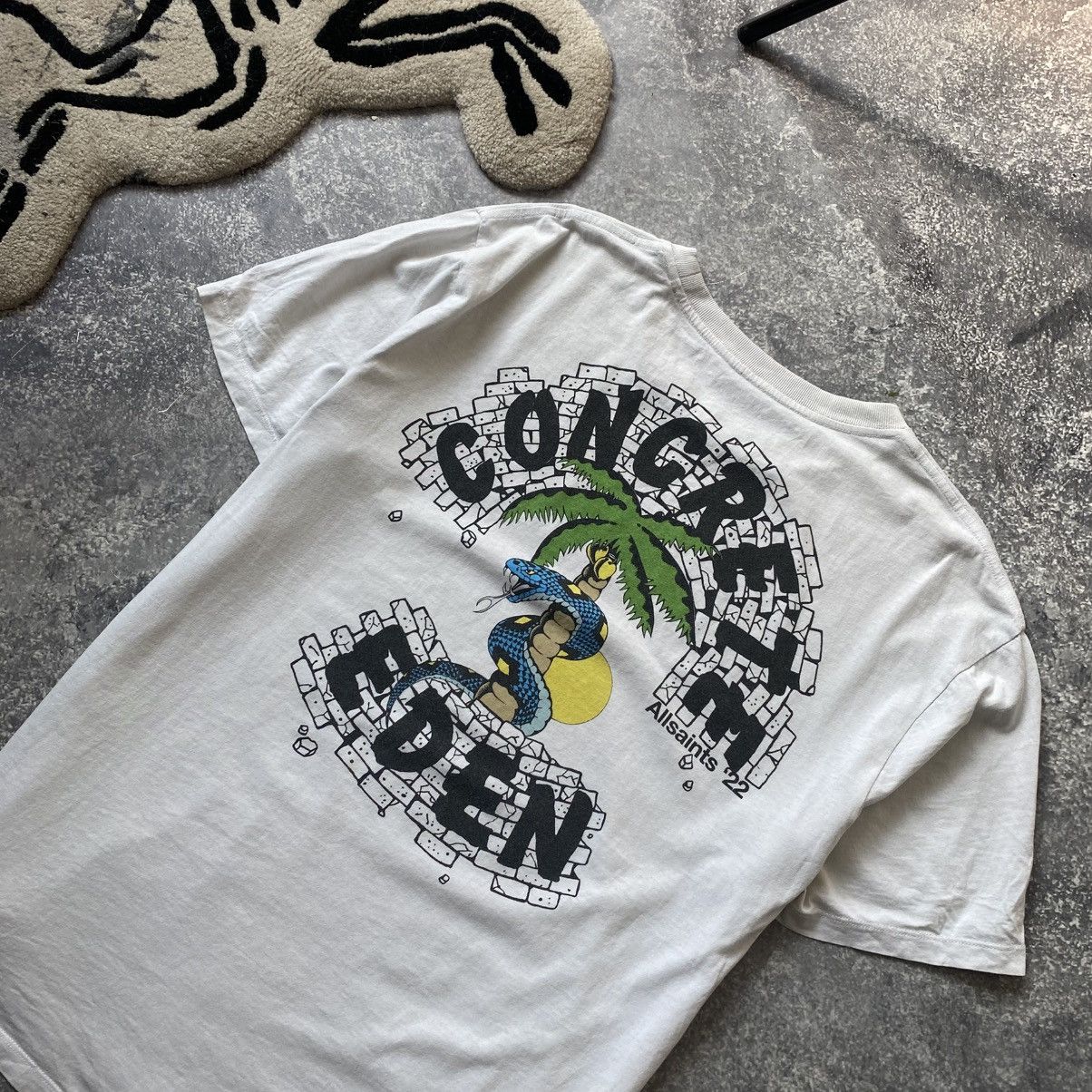 Allsaints Designer Allsaints Big Graphic logo Men’s y2k opium tee Size US M / EU 48-50 / 2 - 2 Thumbnail