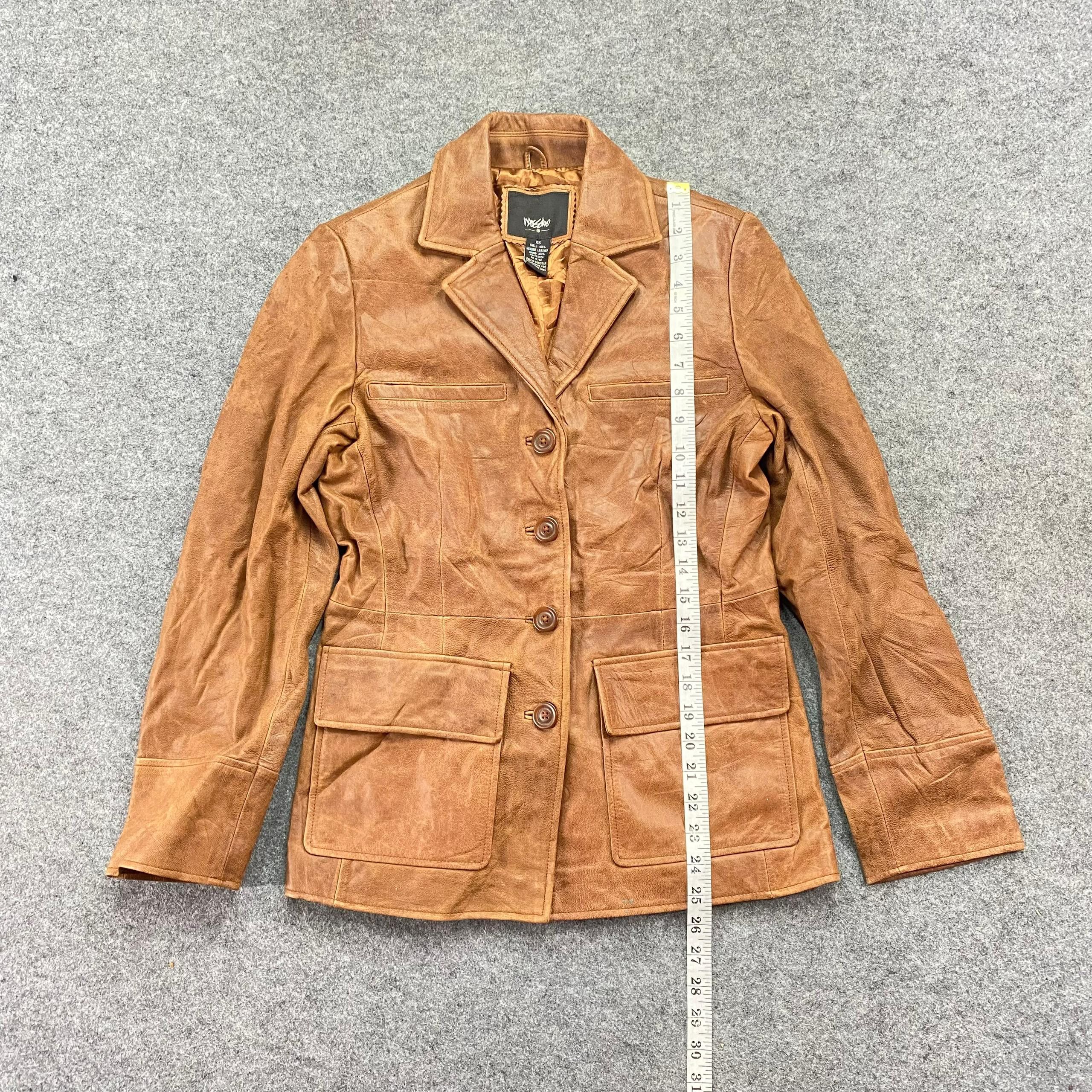 Mossimo Vintage Mossimo Leather Blazer Jacket Size XS / US 0-2 / IT 36-38 - 6 Thumbnail