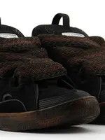 Lanvin o1s22i1n1024 Leather Curb Sneakers in Black Size US 11 / EU 44 - 2 Thumbnail