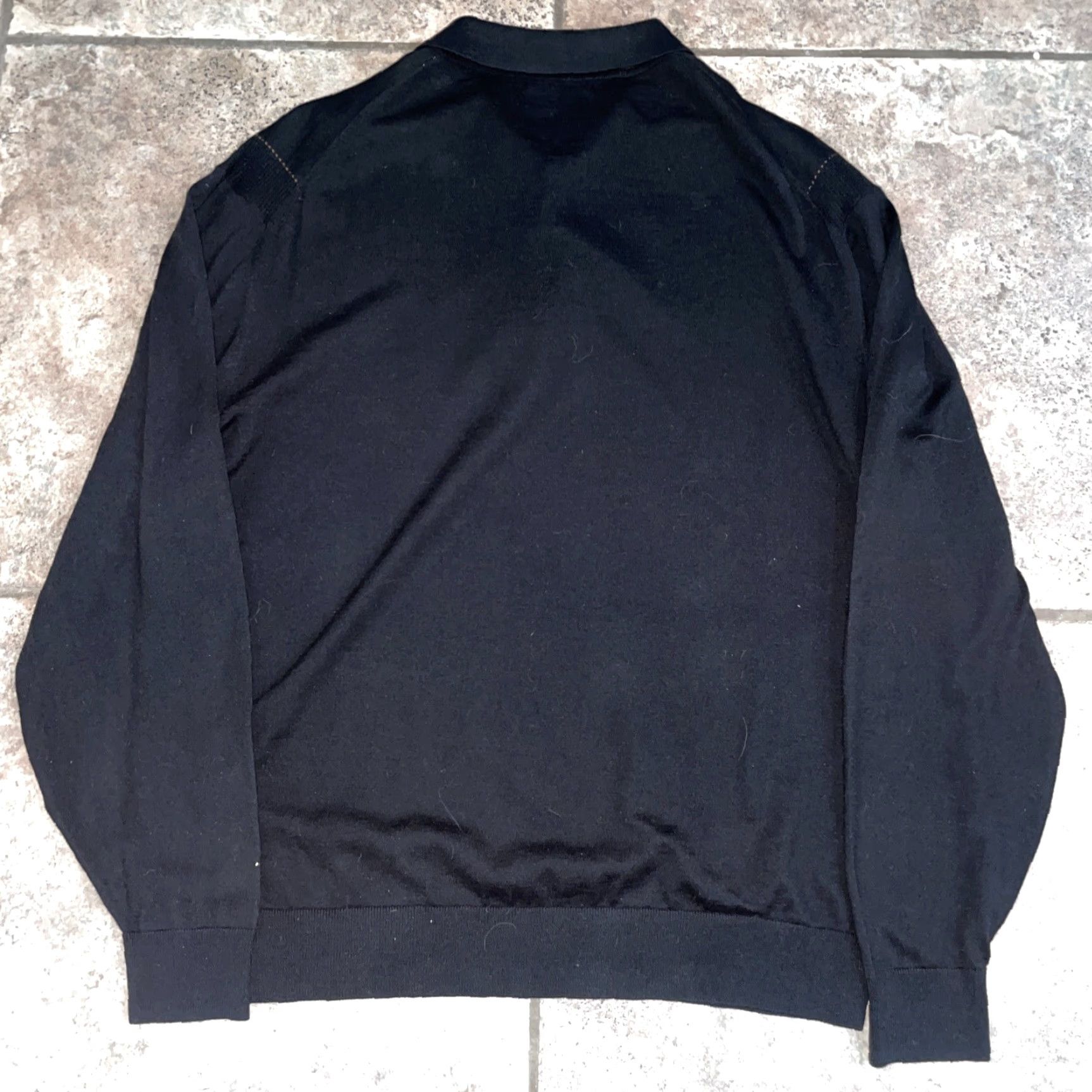 Vintage Marcello Sport Sweater Cardigan Mens XL Black Size US XL / EU 56 / 4 - 4 Thumbnail